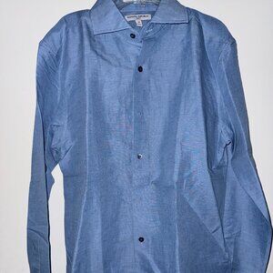 Banana Republic Blue Men's Dress Shirt- Size Medium